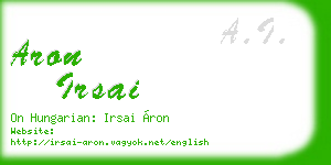aron irsai business card